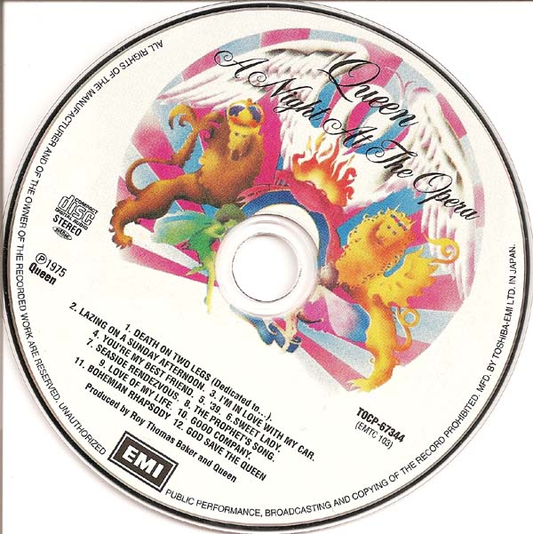 CD, Queen - A Night At The Opera